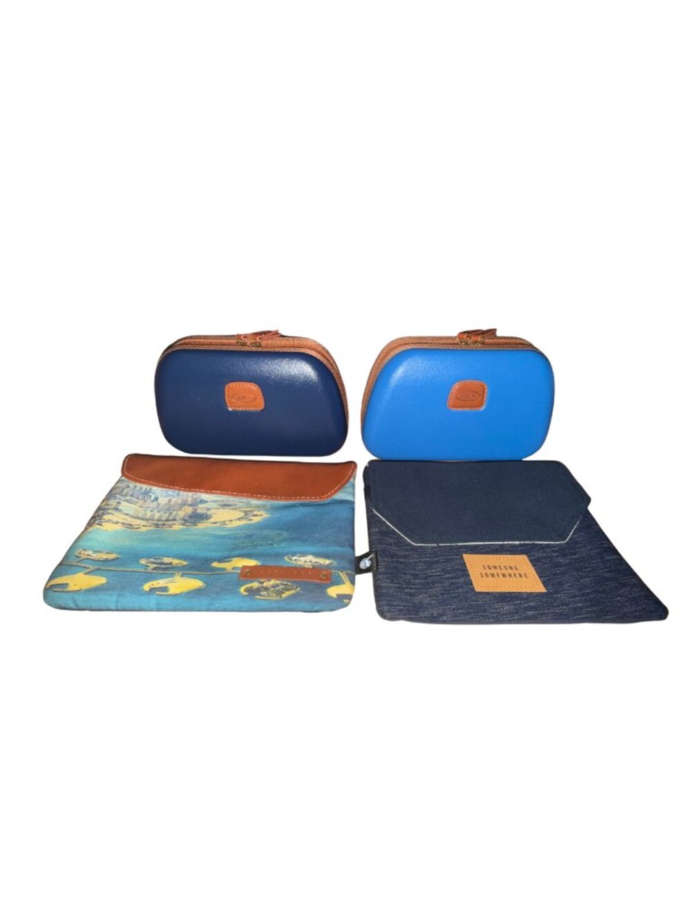 Travel Amenity Pouch Lot Bric’s Nappa Dori Qatar Delta Someone Somewhere